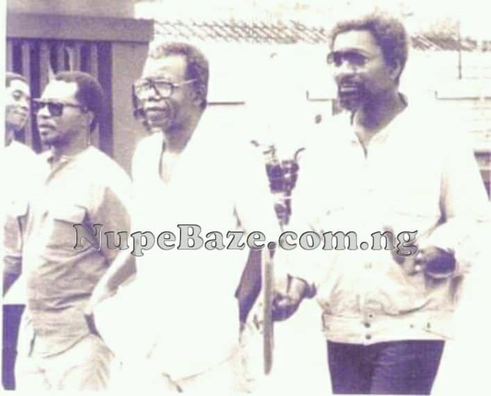 Chinua Achebe, Wole Soyinka and John Pepper Clark Bekederemo